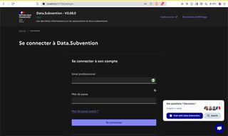 data.subventions dans un navigateur en local